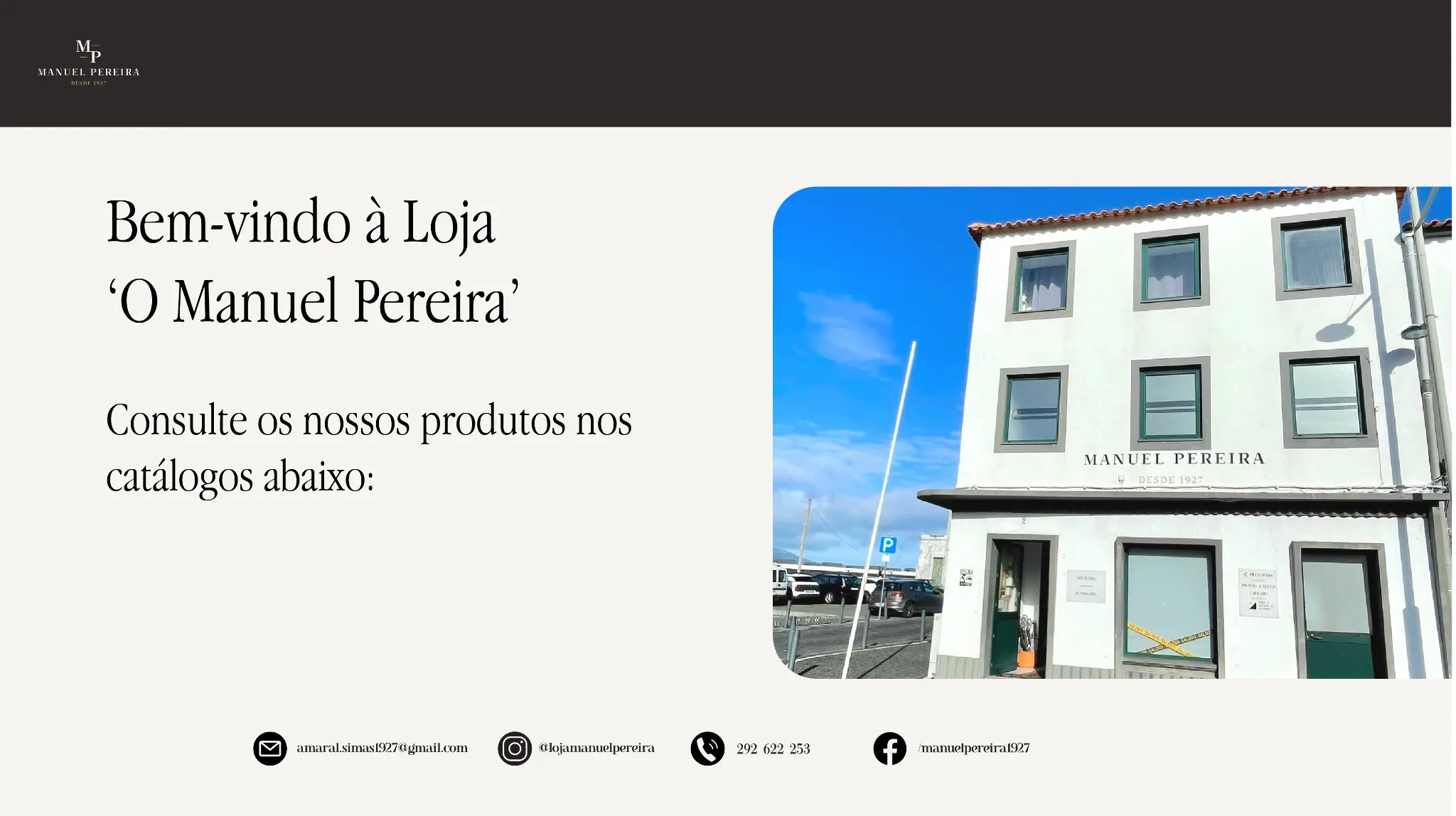 Página inicial desktop